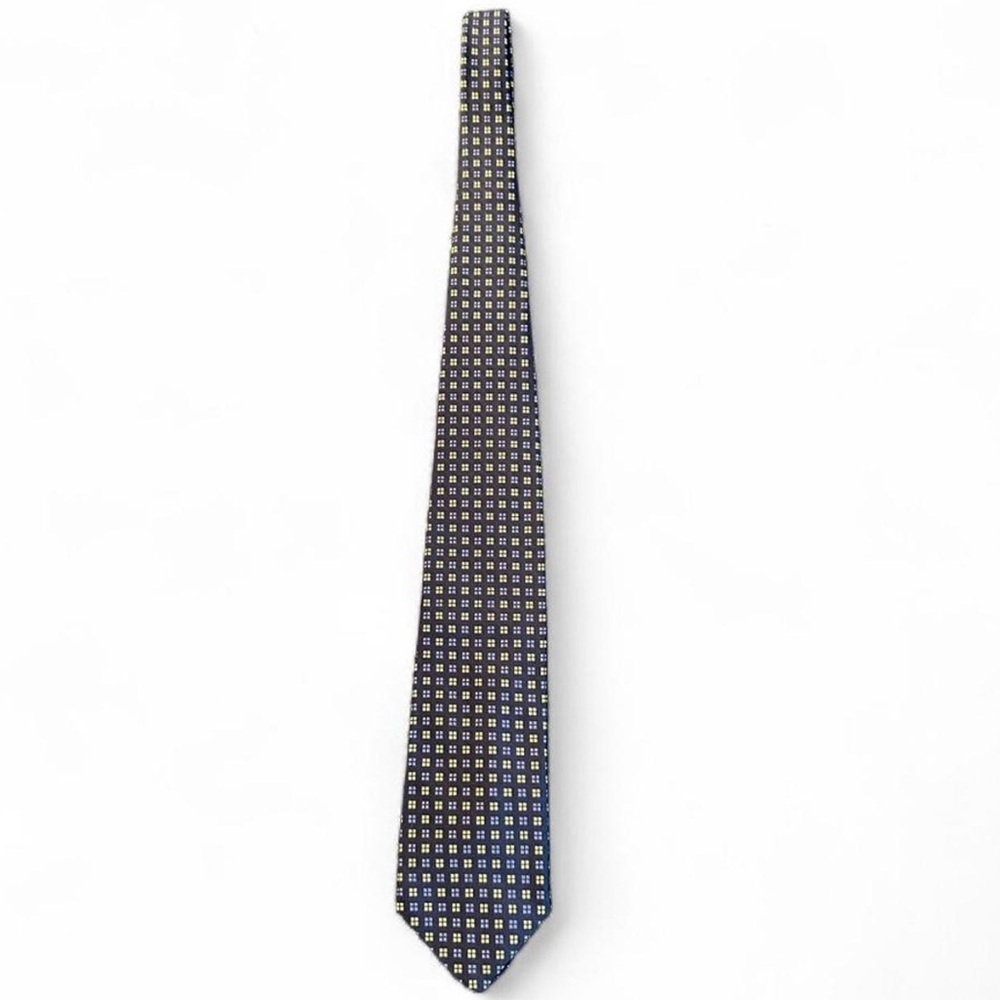 Brooks Brothers Makers 100% Silk Tie VTG USA Ivy Style 3.5” Geometric Old Money